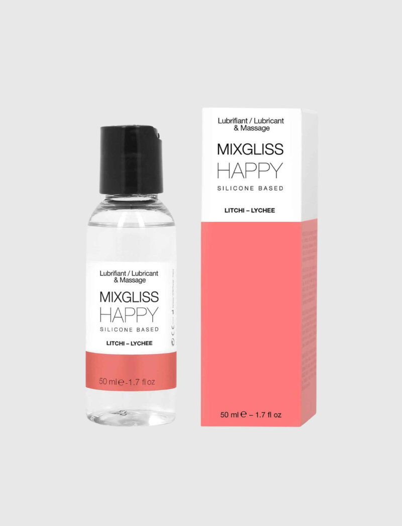 Mixgliss Silicone Happy - Lubrifiant 2-en-1 Litchi